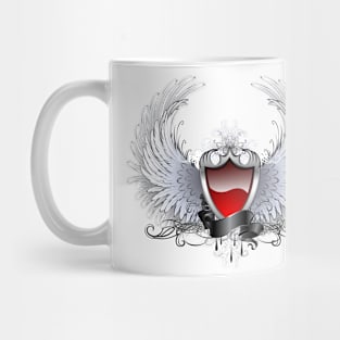 Red angel shield ( Shields ) Mug